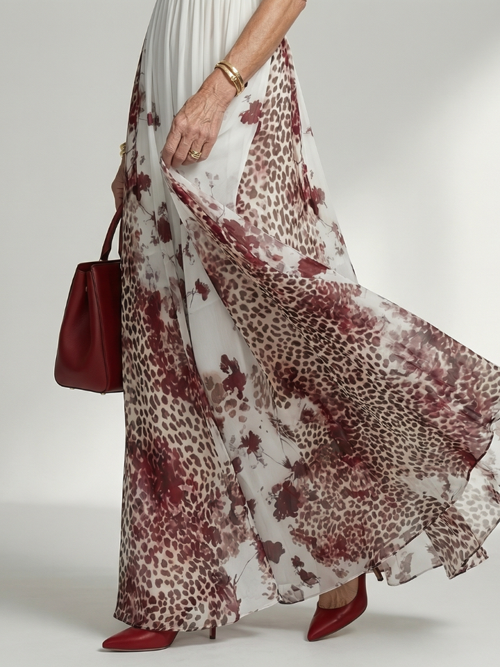 Graciela | Robe maxi plissée