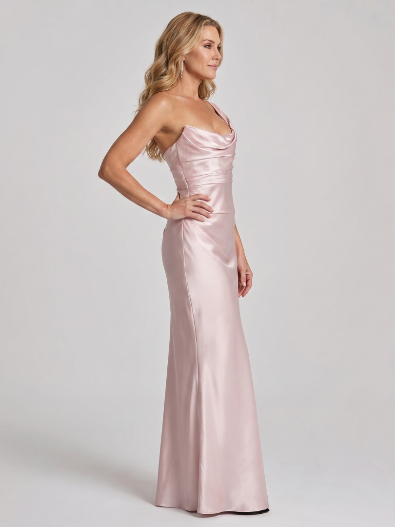 Aureline | Robe Maxi à Une Épaule avec Encolure Drapée