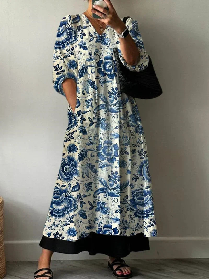 Robe Élégante avec Imprimé Mia