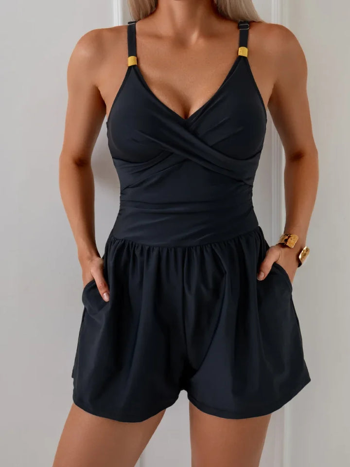 Sloane | Monokini froncé avec poches