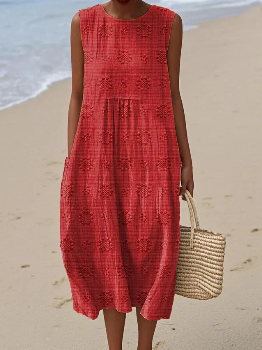 Robe imprimée brise d'été
