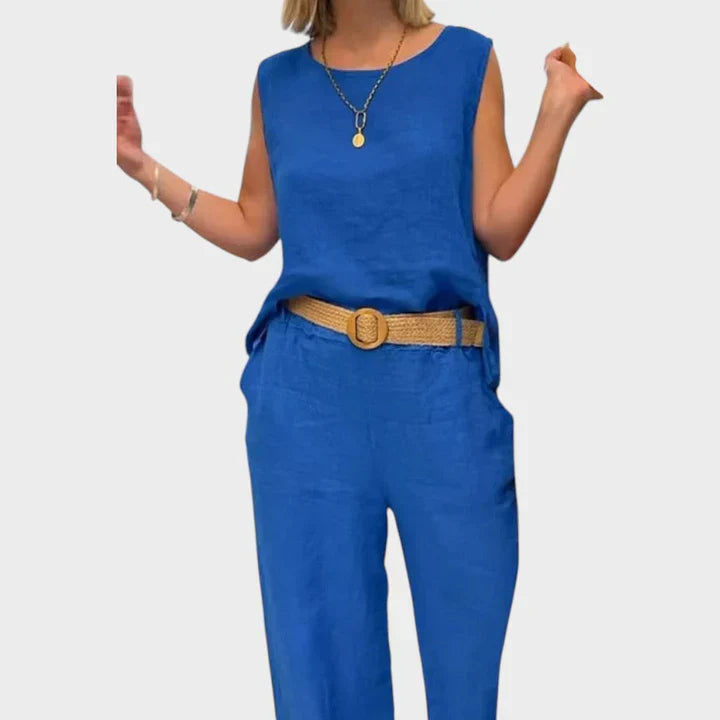 Paloma | Ensemble Top Sans Manches et Pantalon Court Bohémien