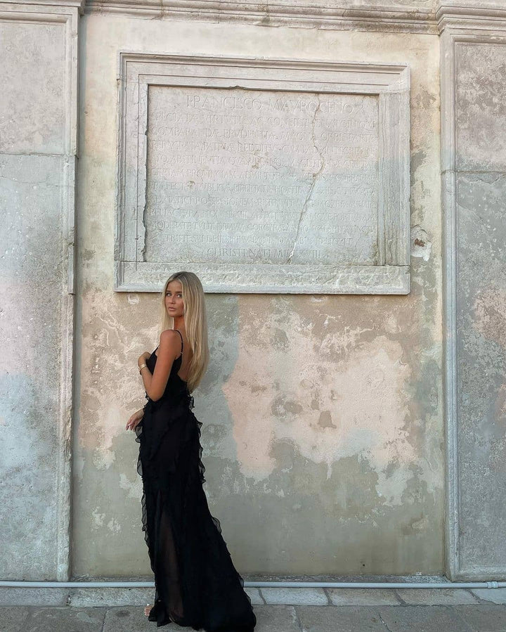 Zara - Robe Maxi Volante