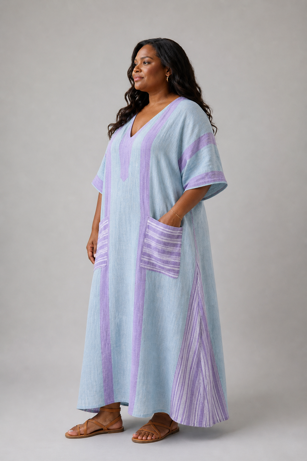 Orien | Robe Midi Poche Light Flow