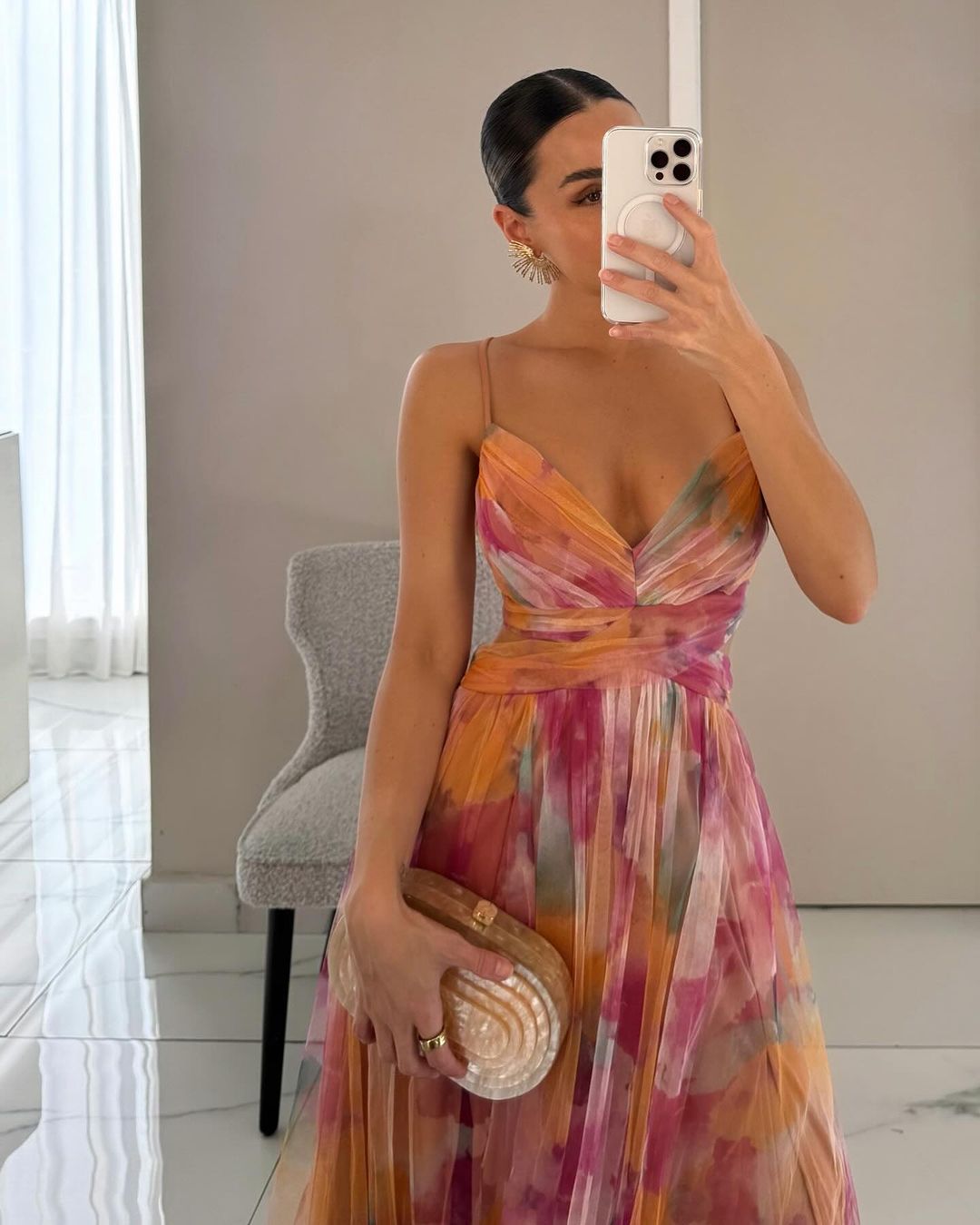 Giselle | Magnifique Maxi-robe avec Imprimé Floral