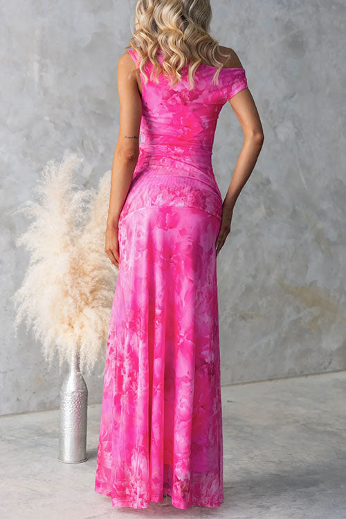 Diana | Robe Maxi Imprimée Élégante