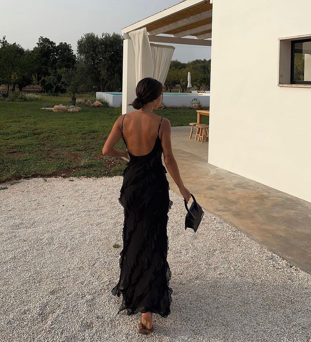Zara - Robe Maxi Volante