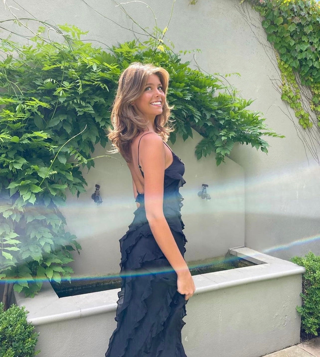 Zara - Robe Maxi Volante