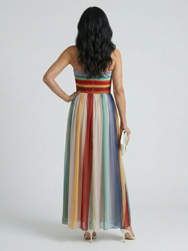 Verónica | Robe maxi à rayures