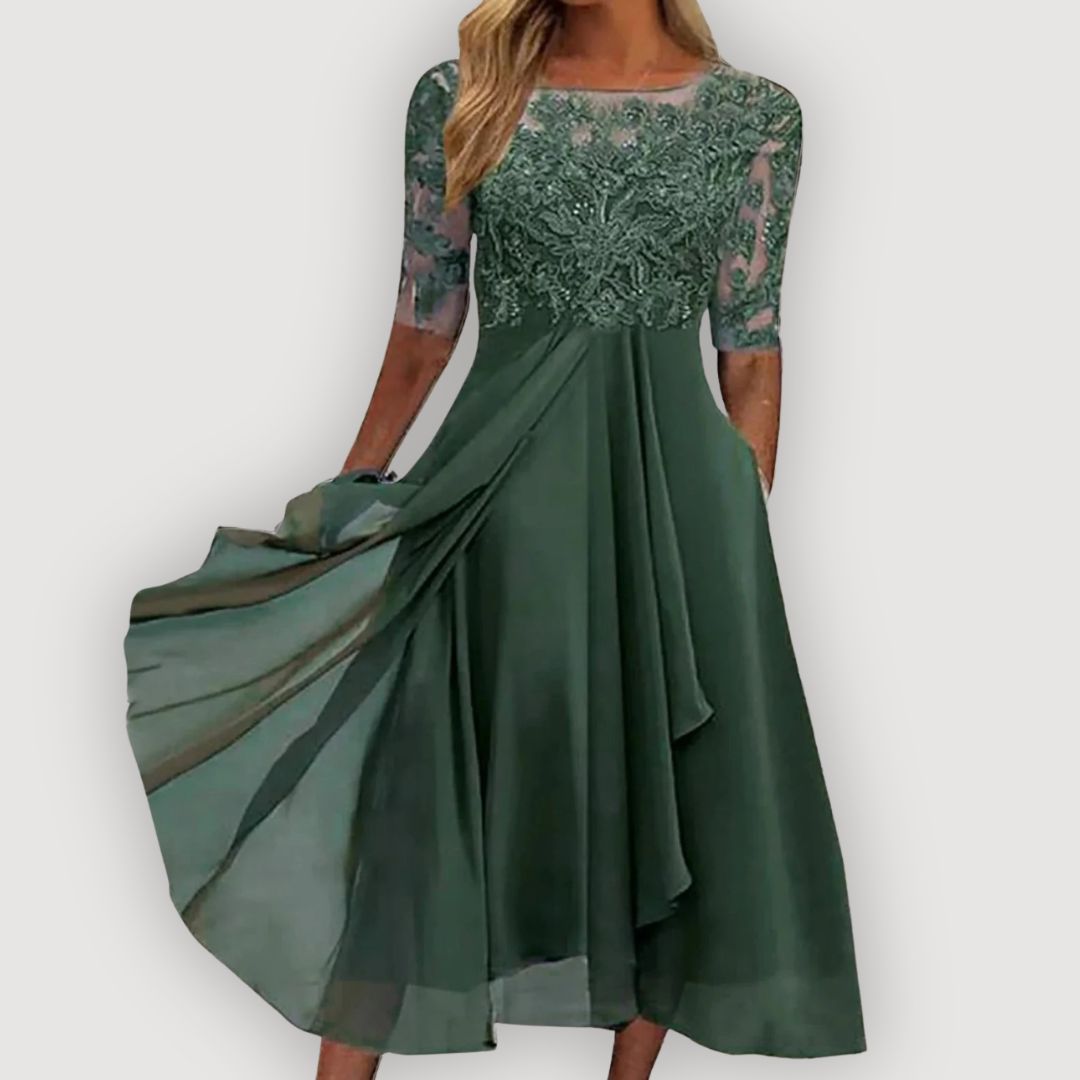 Maria | Robe en Chiffon Élégante