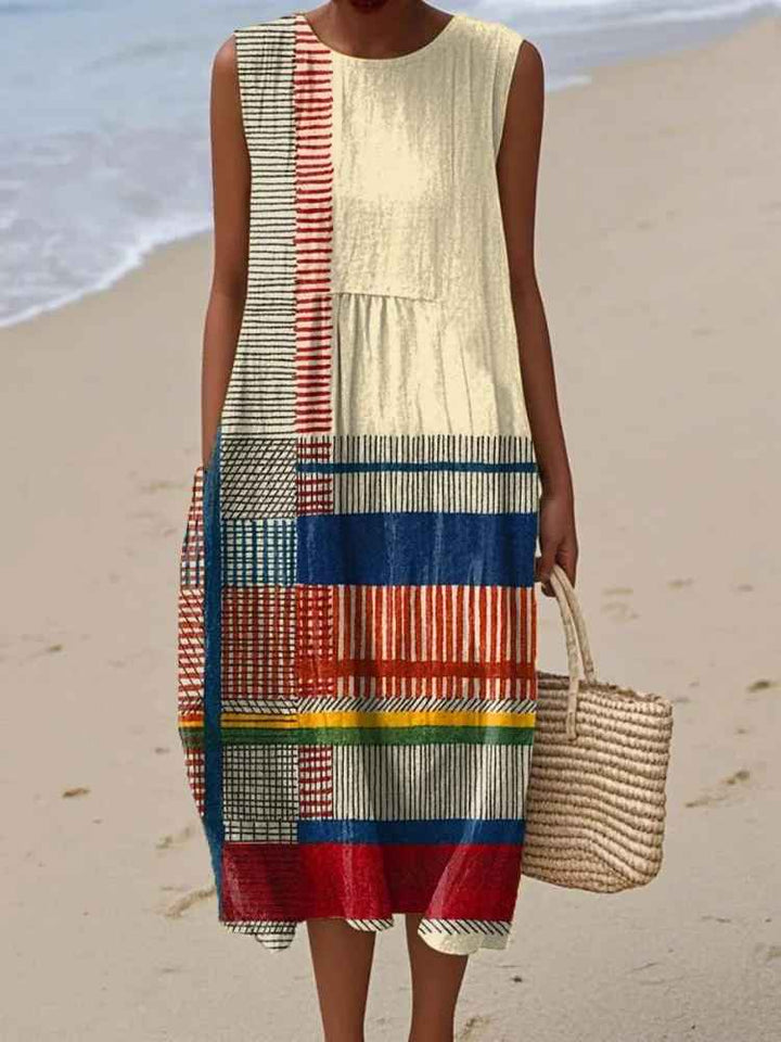 Robe imprimée brise d'été
