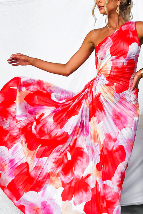 Yanira™ | Robe Plissée à Épaule Unique