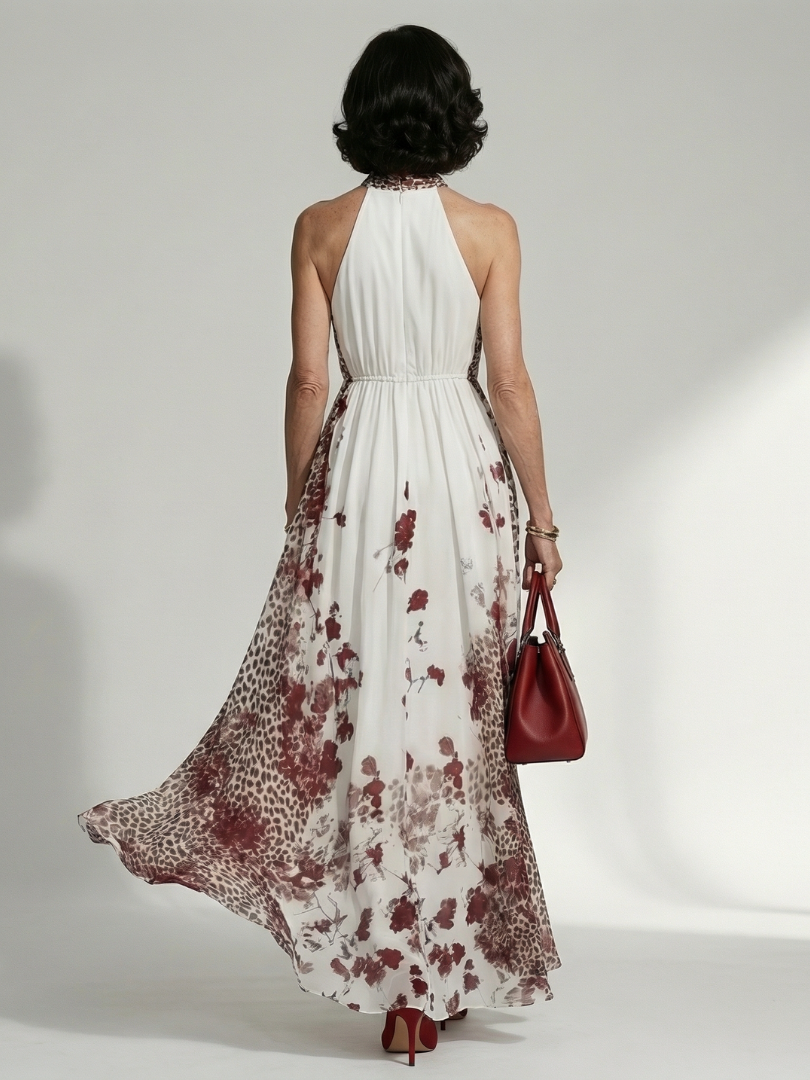 Graciela | Robe maxi plissée