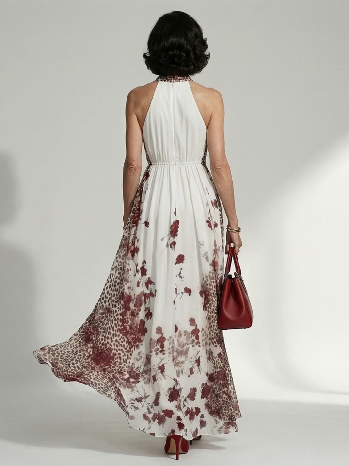 Graciela | Robe maxi plissée
