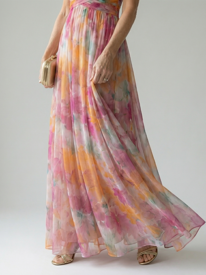 Irene | Robe maxi croisée