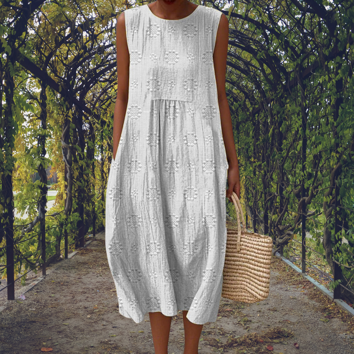 Kira | Robe élégante sans manches avec poches