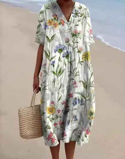 Lina | Robe Fleurie Vintage