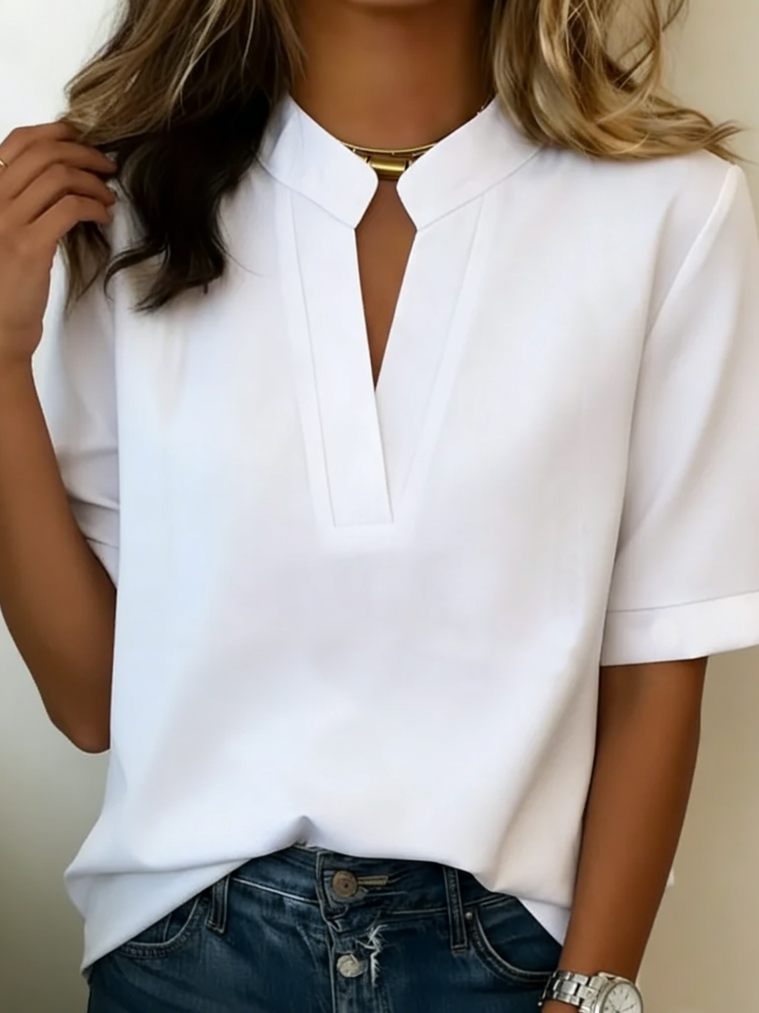 Lunvessa | Chemise à Manches Courtes Relaxed