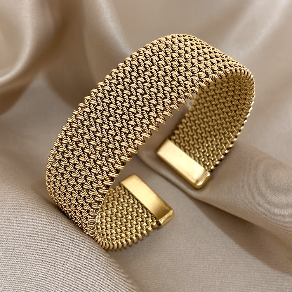 Lucas & Lèa Paris | Bracelet en Acier Plaqué Or