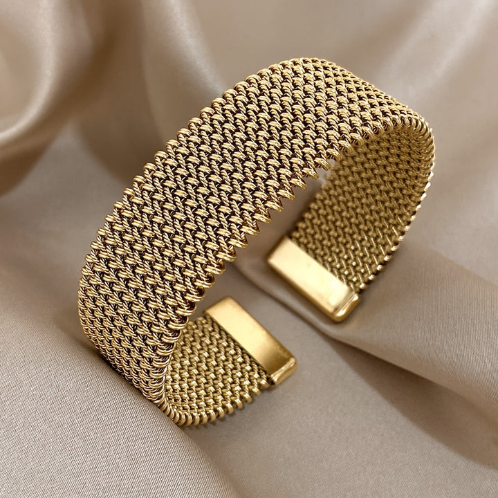Lucas & Lèa Paris | Bracelet en Acier Plaqué Or