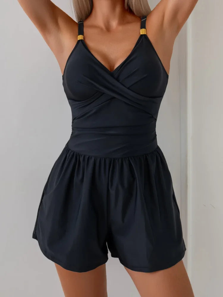 Sloane | Monokini froncé avec poches