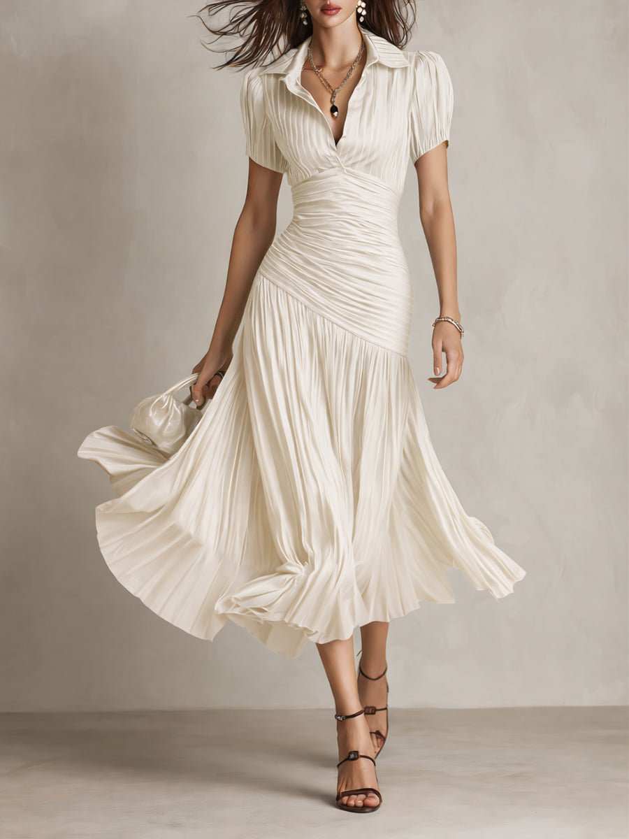 Frances ∙ Robe Midi Rayée Rétro