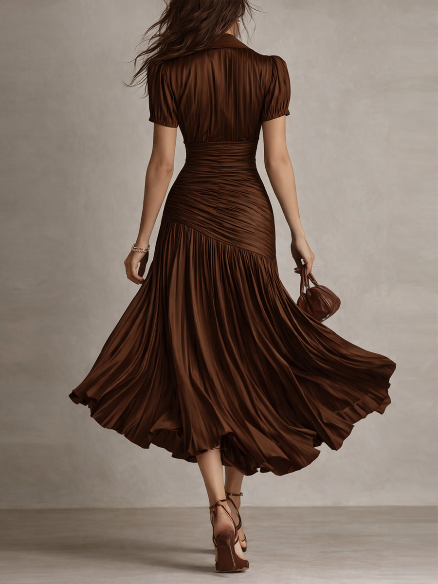 Frances ∙ Robe Midi Rayée Rétro