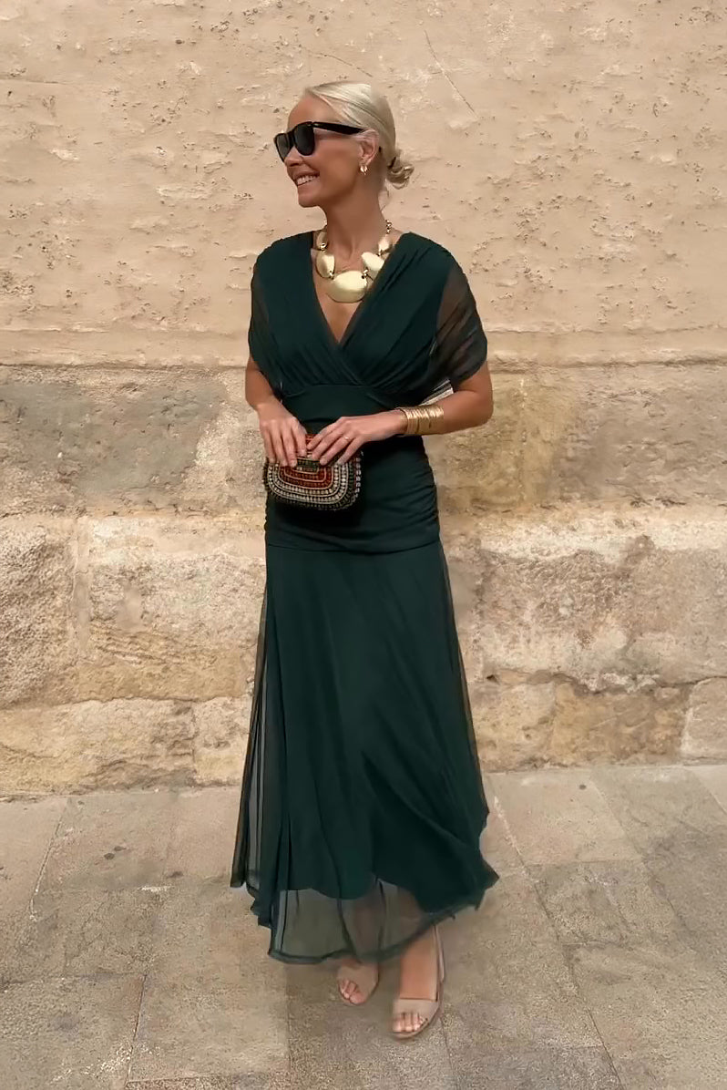 Lucas & Léa Paris | Robe Maxi de Fête Élégante à Col V