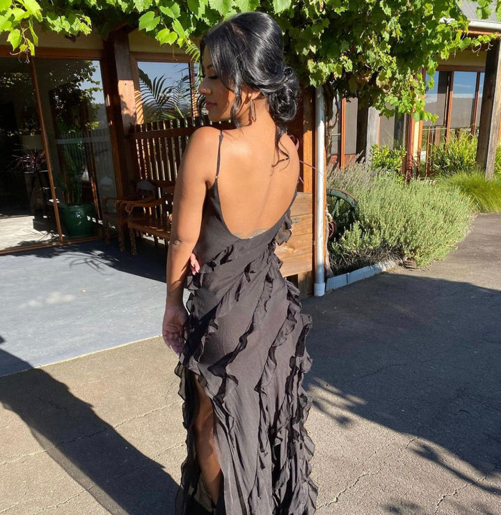 Zara - Robe Maxi Volante