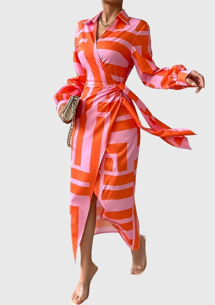 EVERLY | Robe élégante avec imprimé