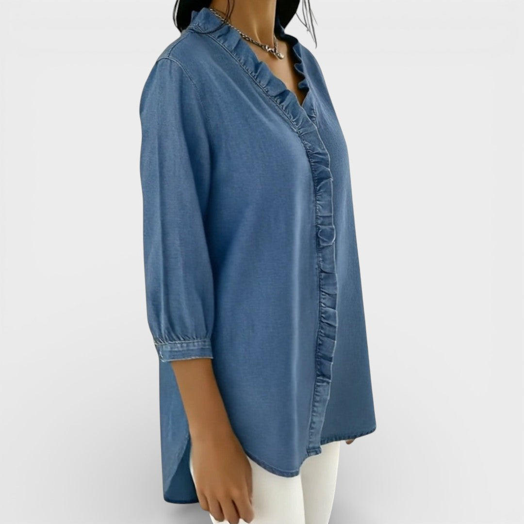 Heather | Blouse Élégante à Volants