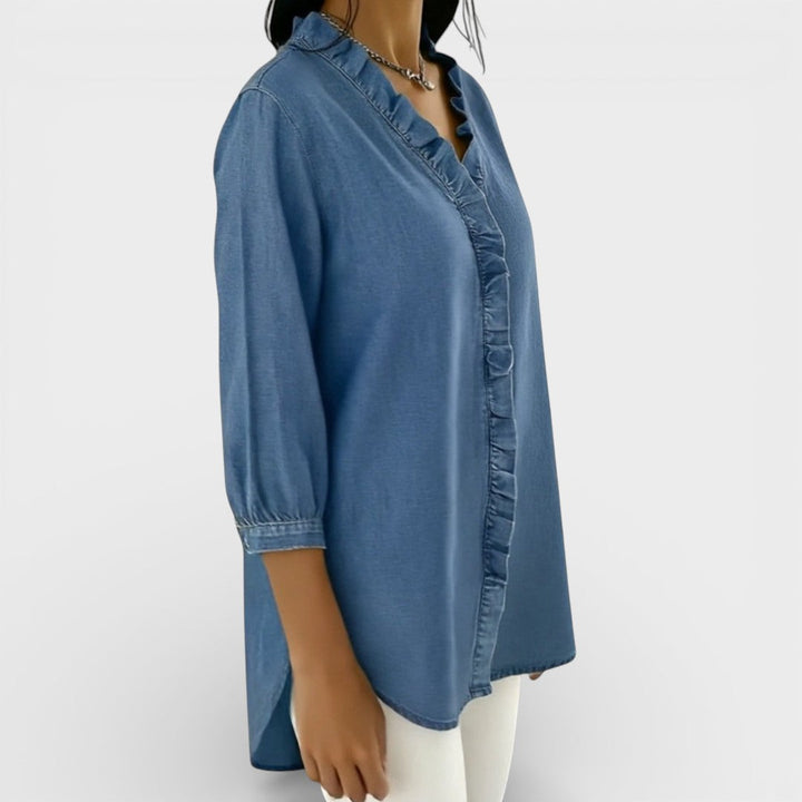 Heather | Blouse Élégante à Volants