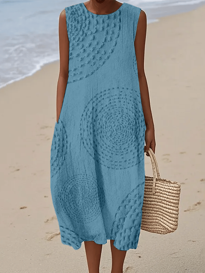 Robe imprimée brise d'été