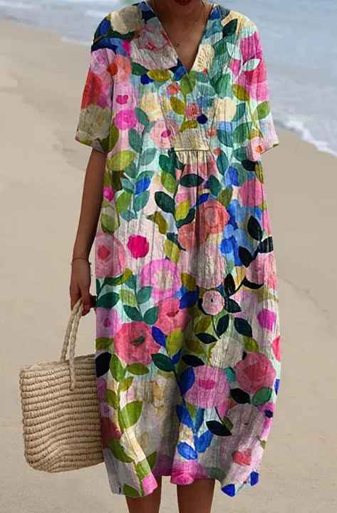 Lina | Robe Fleurie Vintage