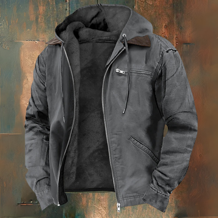 VESTE-GILET ZIPPÉE À CAPUCHE