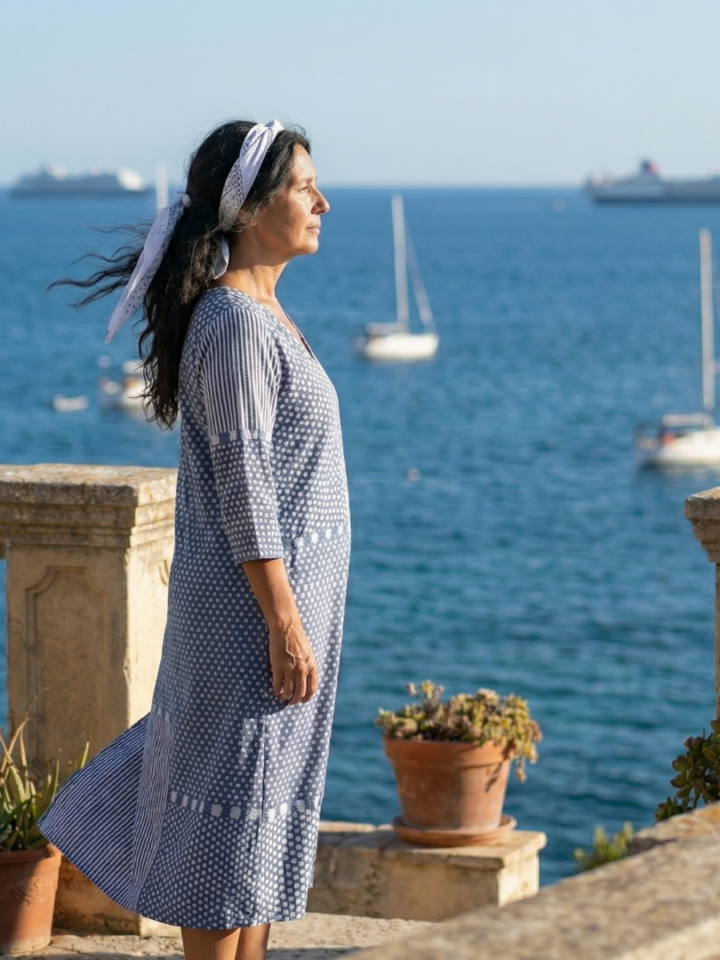 Nolan | Robe Midi Patchwork