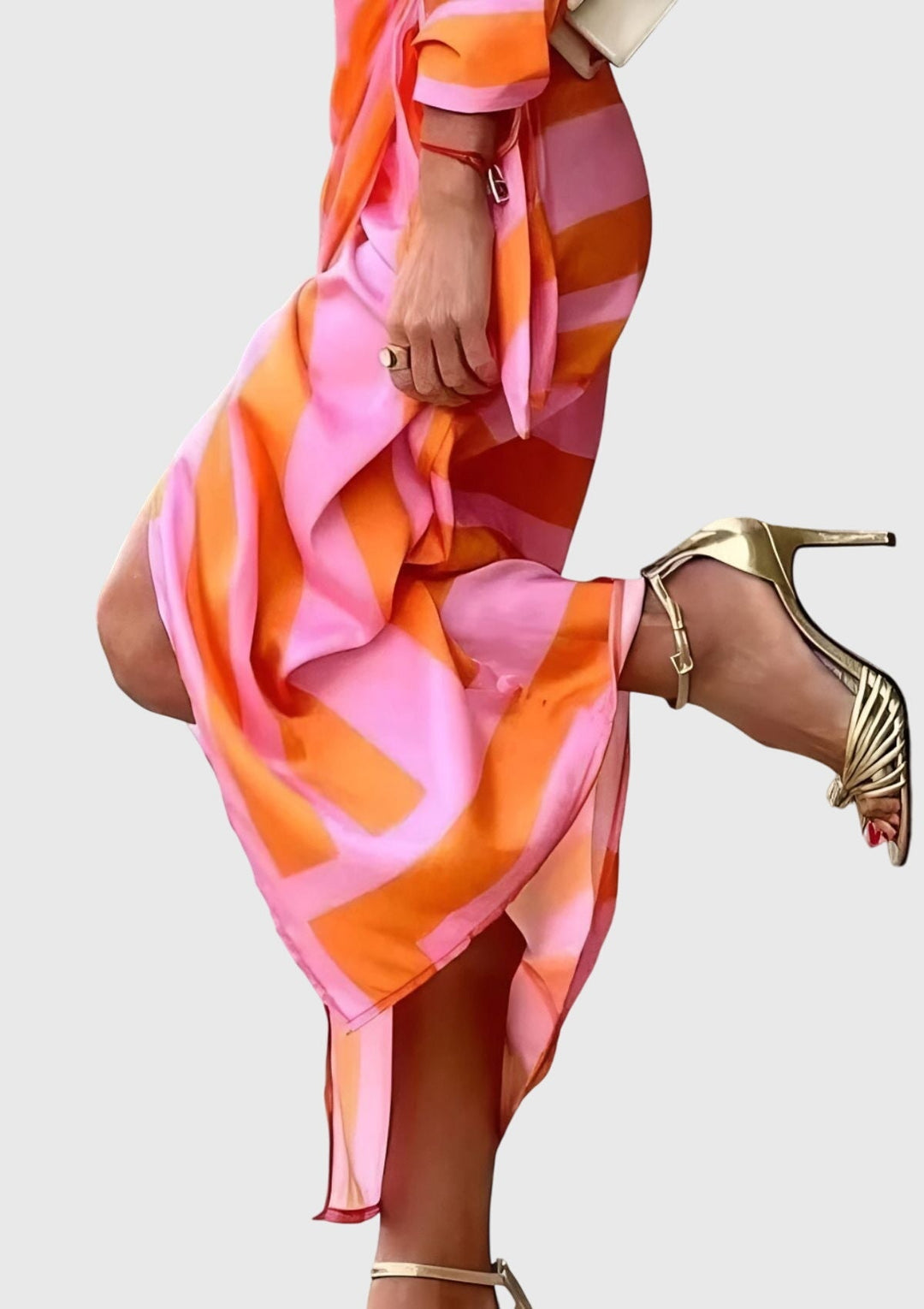 EVERLY | Robe élégante avec imprimé