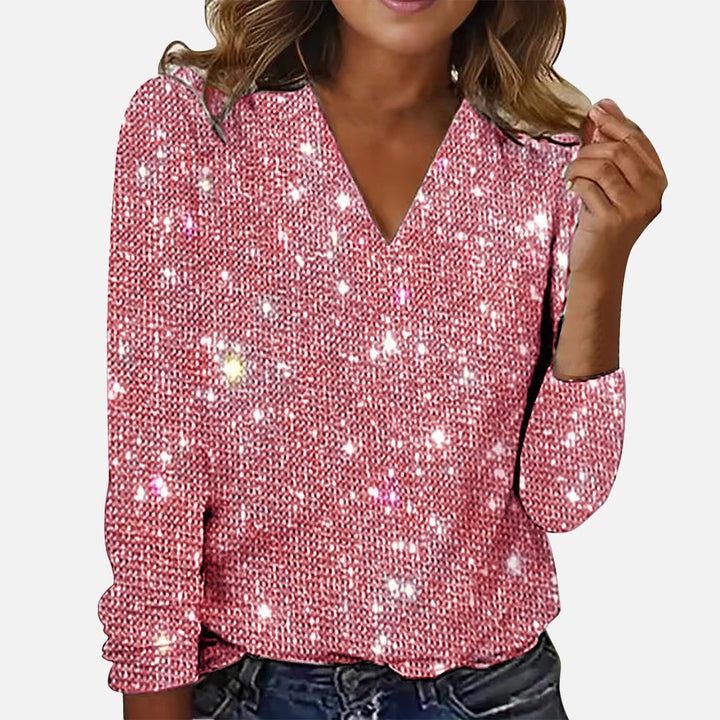 Nina™ - Blouse en Diamant à Col V