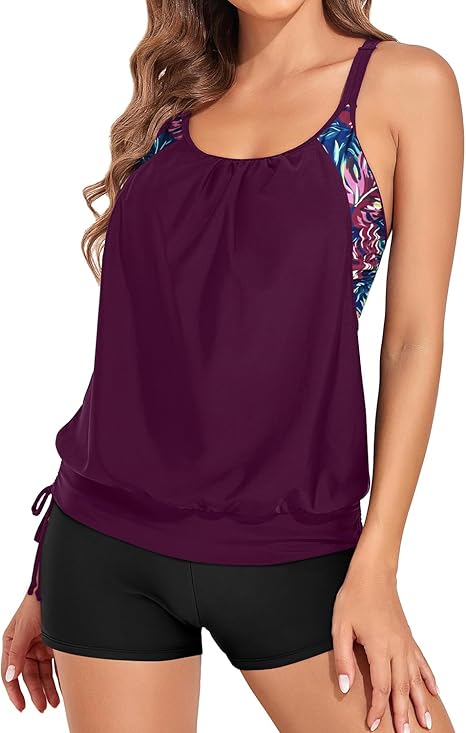 Ensemble Tankini Croisé Maintien Renforcé