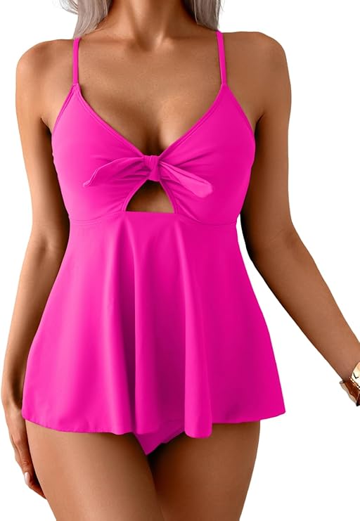 Ensemble Tankini Fluide Ventre Plat