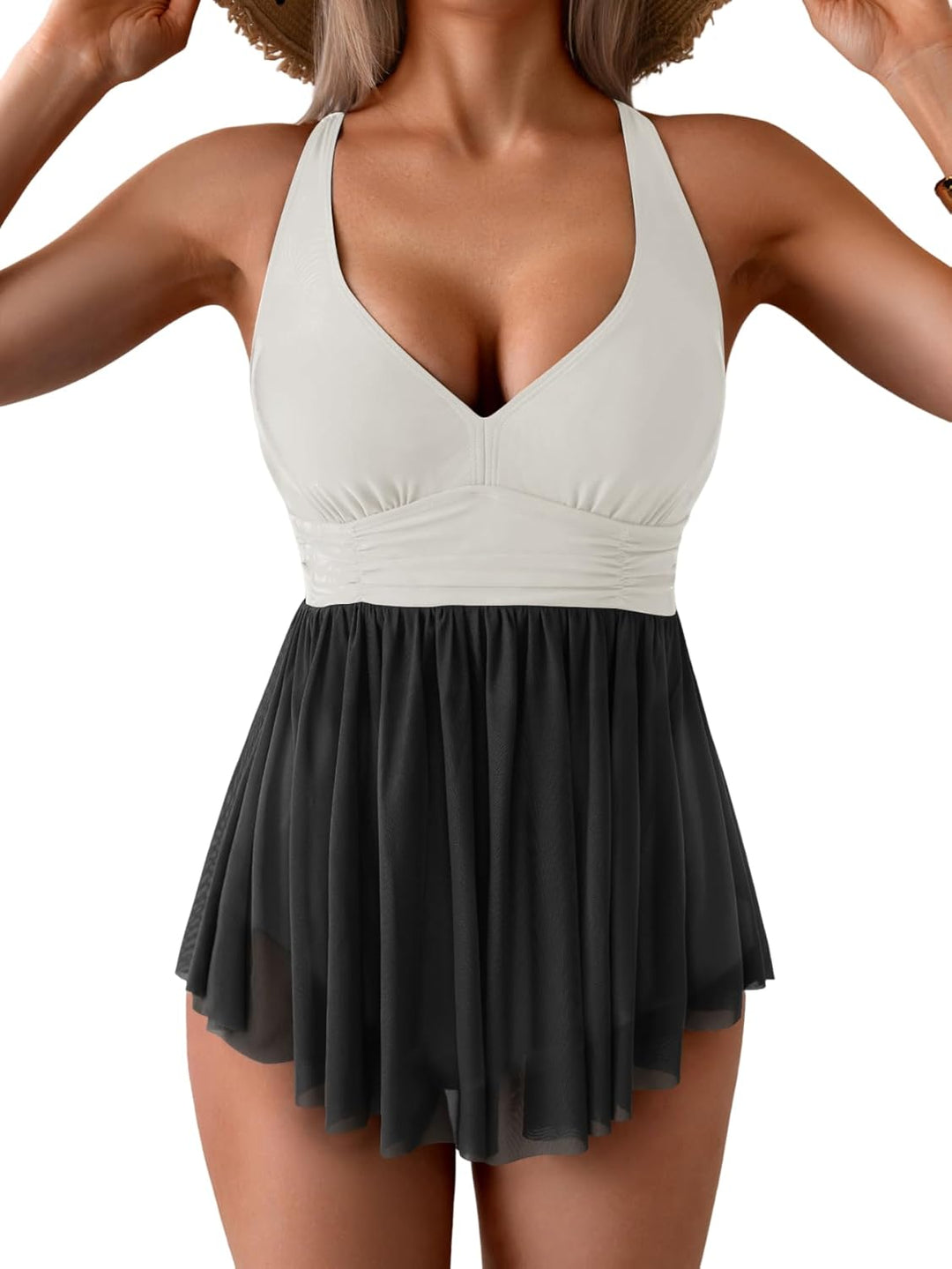 Robe de Bain Amincissante à Résille