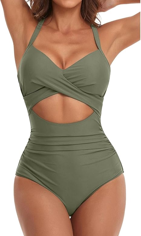 Maillot de Bain Sculptant Froncé Maintien Renforcé