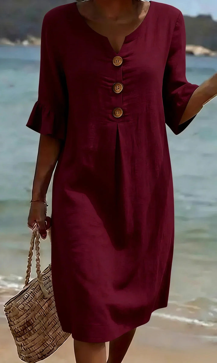Radmila™ | Robe à Manches Longues Texturée