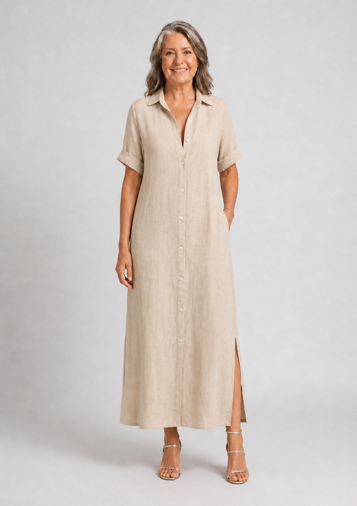 Nara | Robe Midi à Coupe Décontractée