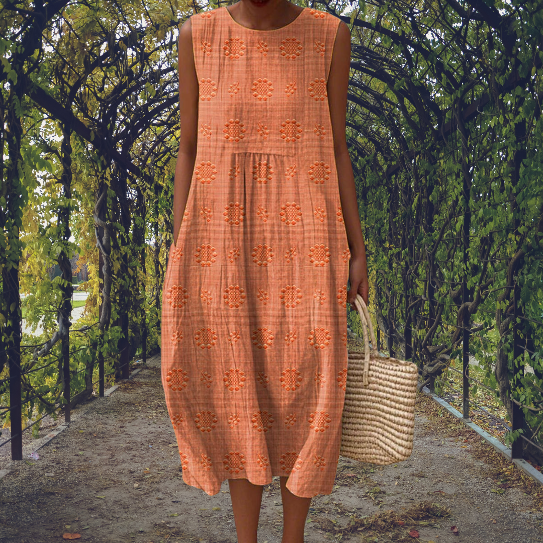 Kira | Robe élégante sans manches avec poches