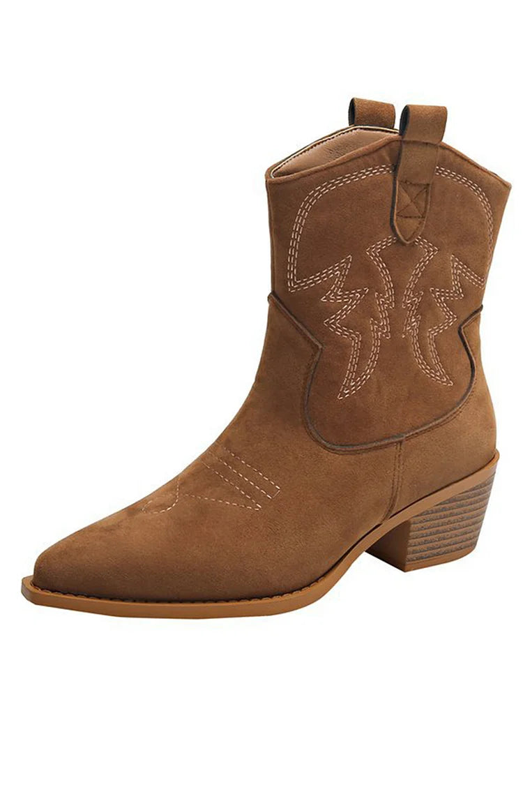 Dalit™ | Bottes en Suède Chic Western