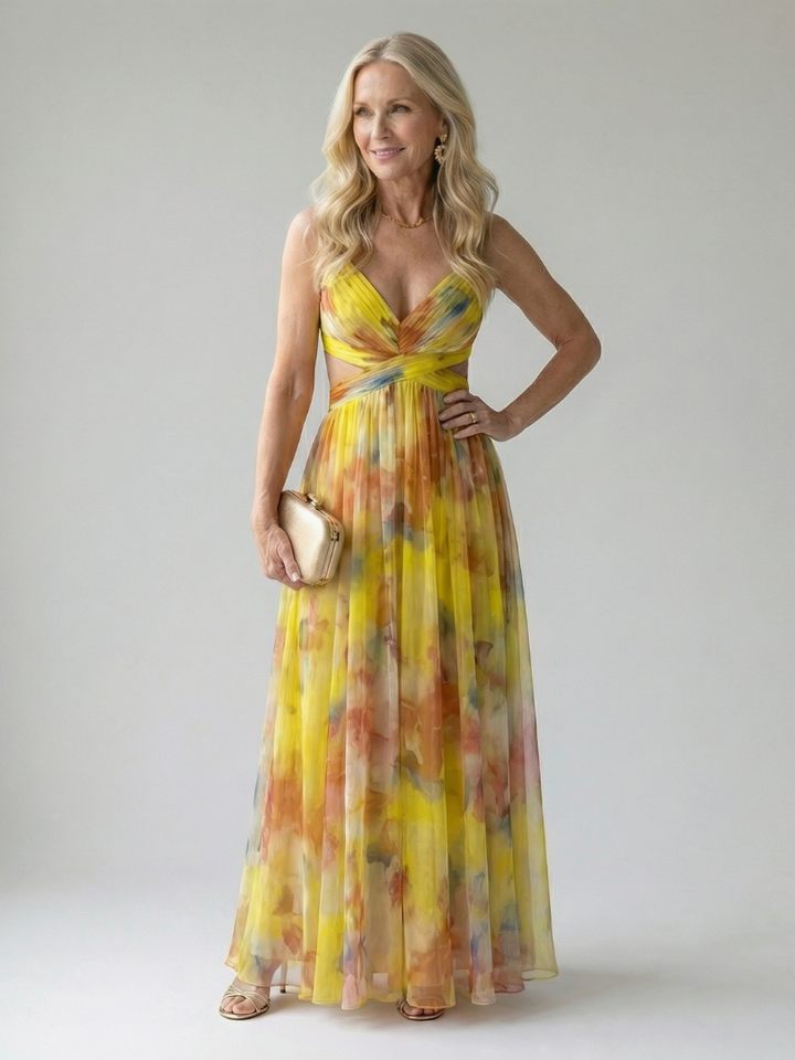 Irene | Robe maxi croisée