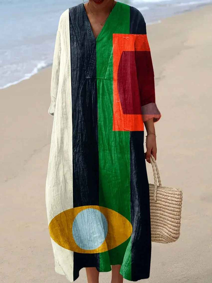 Robe imprimée brise d'été