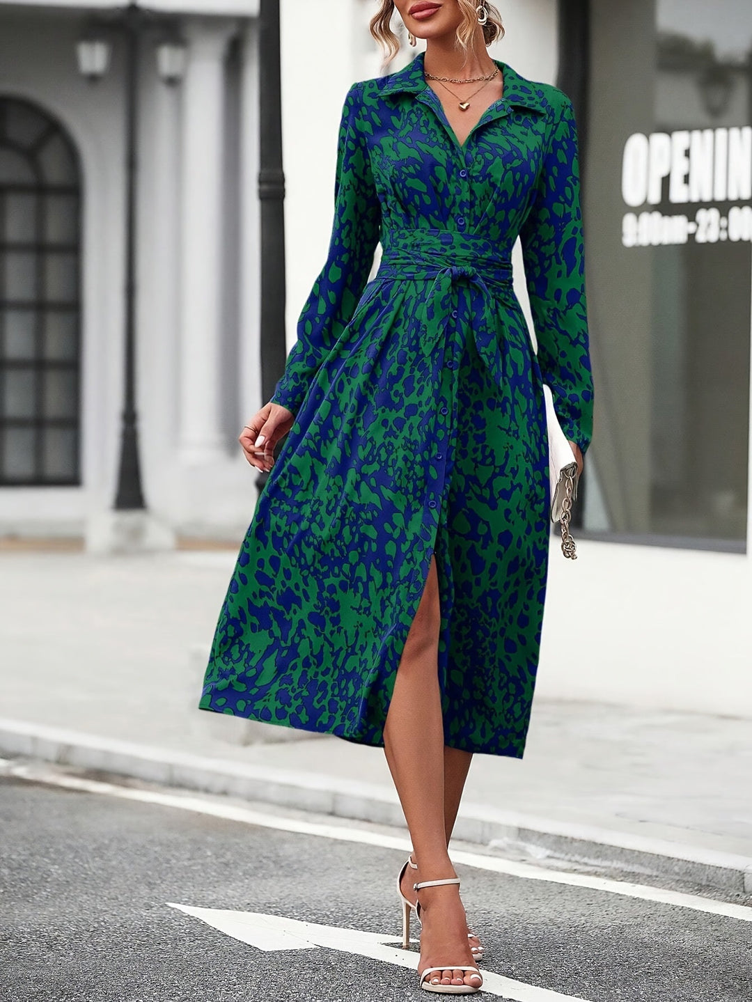 Zafira™ | Robe Chemise Géométrique