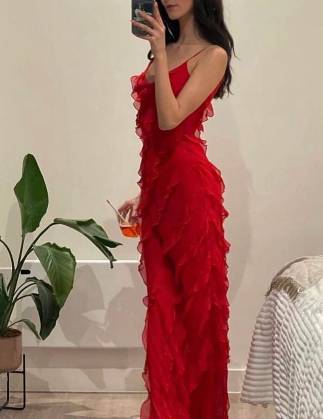 Zara - Robe Maxi Volante